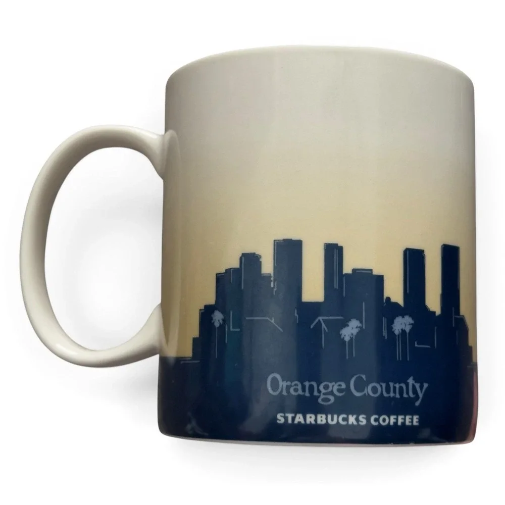 Starbucks Orange County California Cup Coffee Mug Collector Icon Series 16 oz